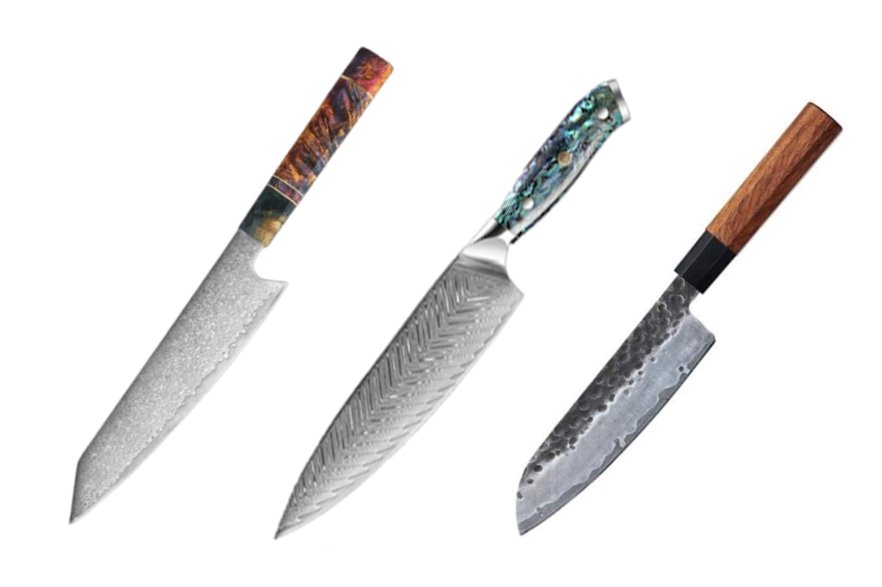 Cuchillo de chef vs santoku: ¿cuáles son las diferencias?