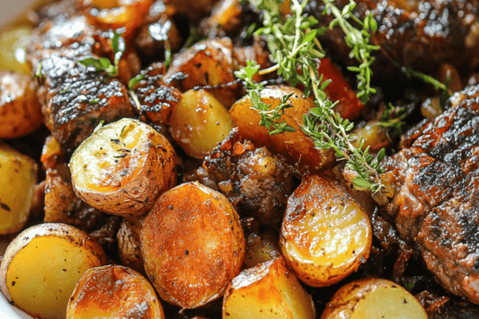 Savoury Leftover Roast Hash with Crispy Potatoes and Herbs