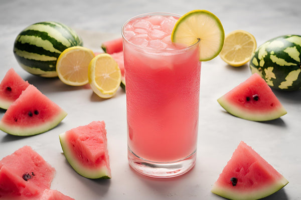 Refrescante limonada de sandía con menta