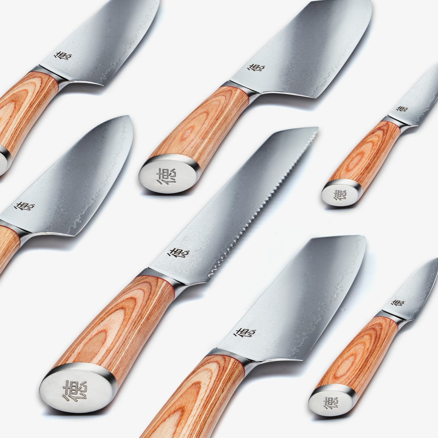 Haruta (はる た た) 67 capa aus 10 cuchillos de cocina de acero damasco