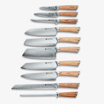 Haruta 10-Piece VG10 Japanese Damascus Steel Kitchen Knife Set with Wooden Handles & Scabbards