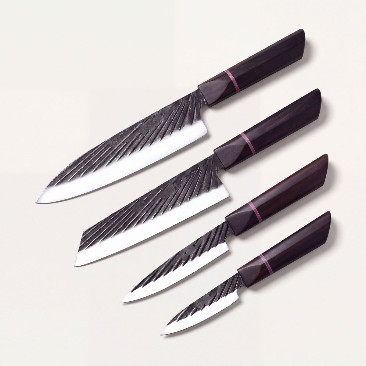 Haru Ebony Handle Knife set