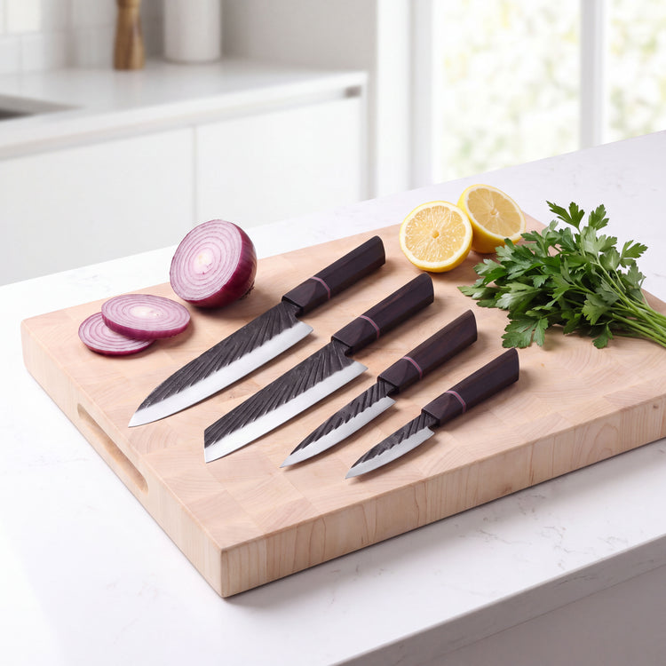 Haru Ebony Handle Knife set