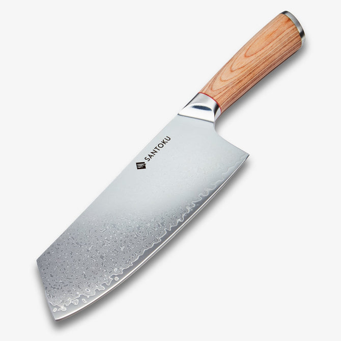 Haruta 7.7 pulgadas VG10 Damasco Japones Damasco Nakiri Cleaver con mango de madera y vaina