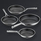 Hive Hybrid™ 8-Piece Pan & Lid Set (4 Frying Pans + 4 Matching Lids)