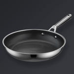 Hive Hybrid™ 8-Piece Pan & Lid Set (4 Frying Pans + 4 Matching Lids)
