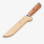 Haruta 6 pulgadas VG10 Cuchillo de deshielo de acero Damasco Japonés con mango de madera y vaina