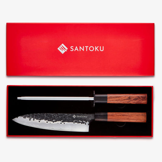 Minato Box Set Chef Knife & Steel Set